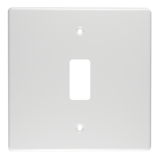 Crabtree Classic 1 Lever Plastic Coverplate 100×100 White