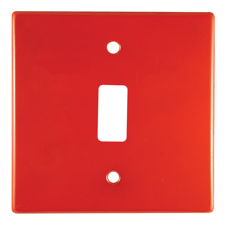 Crabtree Classic 1 Lever Plastic Coverplate - Red