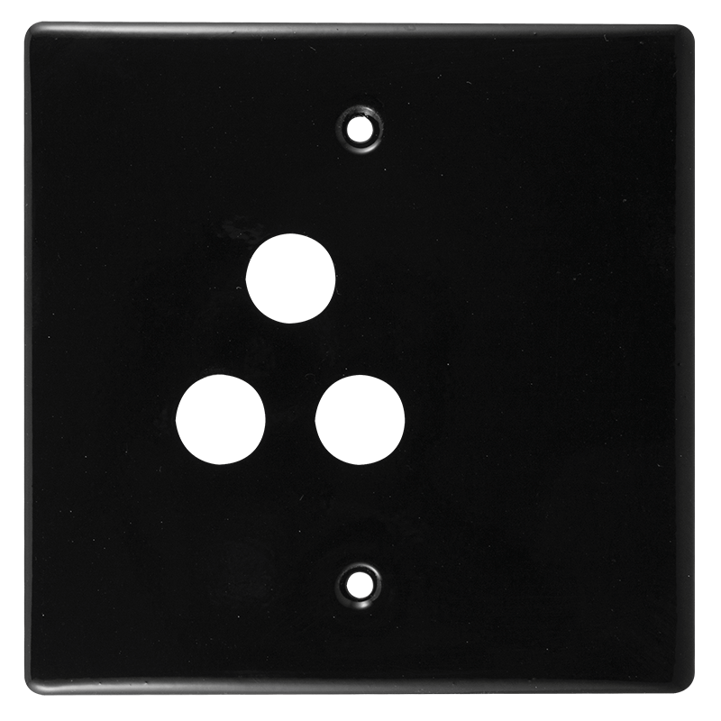 Crabtree Classic Single STD Unswitched Steel Socket Coverplate