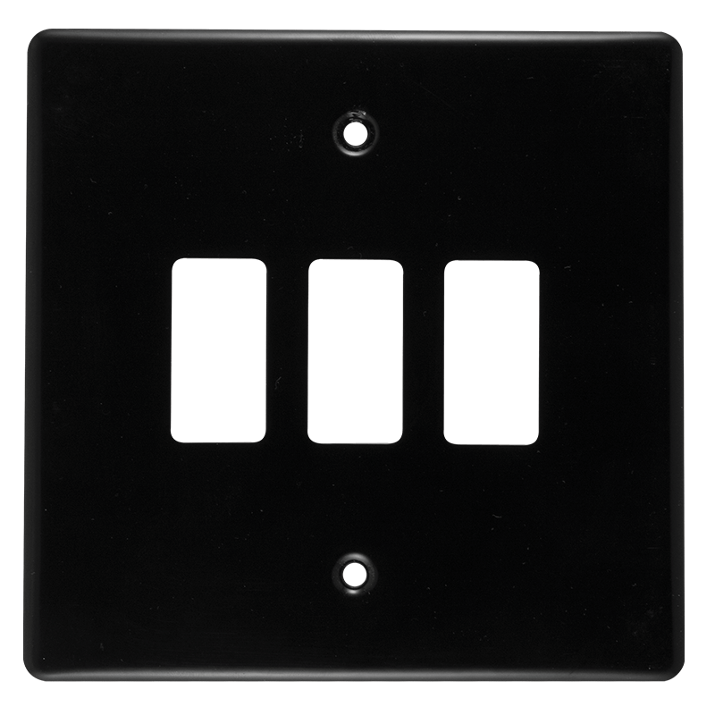 Crabtree Classic 3 Lever Steel Coverplate - Durable and Sleek Design