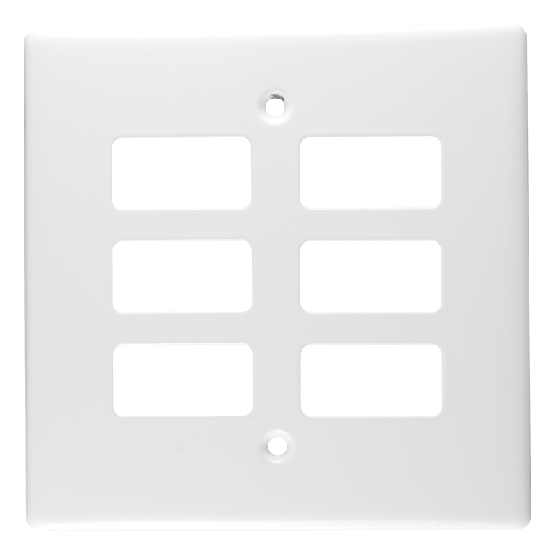 Crabtree Classic 6 Lever Steel Coverplate