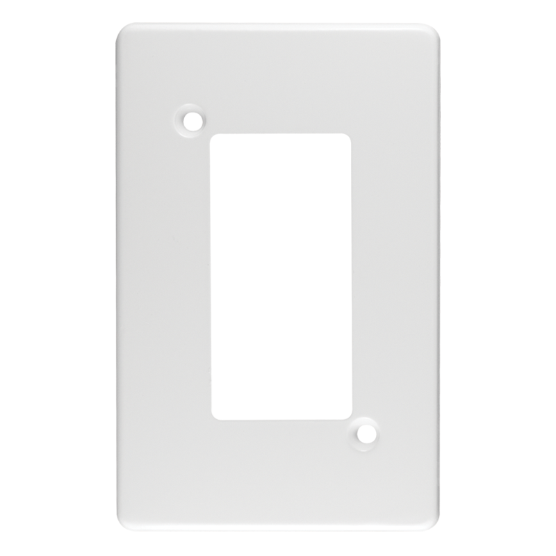 Crabtree Classic 4 Lever Steel Coverplate, 50x100mm, White