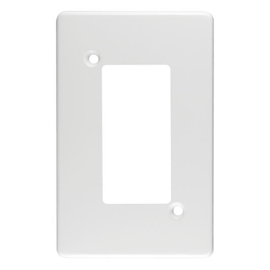 Crabtree Classic 4 Lever Steel Coverplate, 50x100mm, White