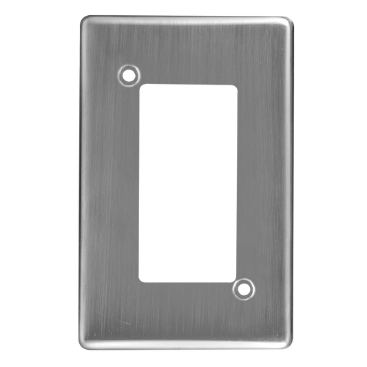 Crabtree Classic 4 Lever Steel Coverplate - Satin Chrome Finish