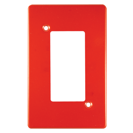 Crabtree Classic 4 Lever Plastic Coverplate (Red, 2x4)