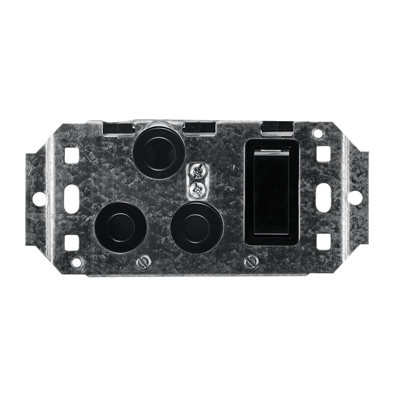 Crabtree Classic Single Monoblock Switched 164-1 Socket on Yoke