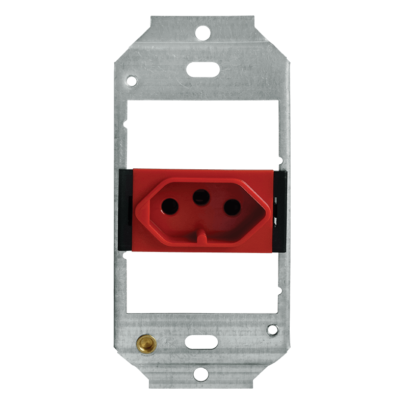 Crabtree Classic 164-2-1 Unswitched Socket in Red