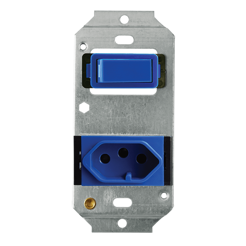 Crabtree Classic 164-2-1 Switched Socket - Blue