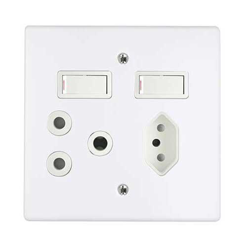 Crabtree Classic Rsa Socket With Slimline Socket