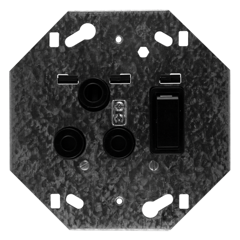 Crabtree Classic Single Monoblock Switched Socket 164-1 on Yoke
