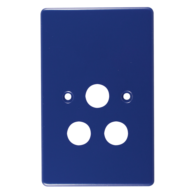 Crabtree Classic Single Unswitched Steel Socket Coverplate