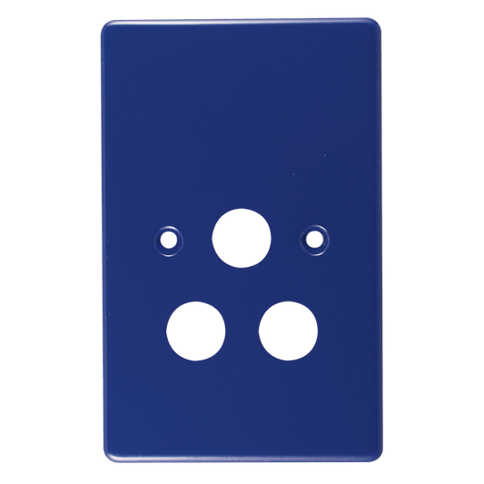 Crabtree Classic Single Unswitched Steel Socket Coverplate