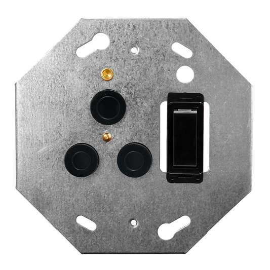 Crabtree Classic Single STD Switched 164-1 Socket - Black