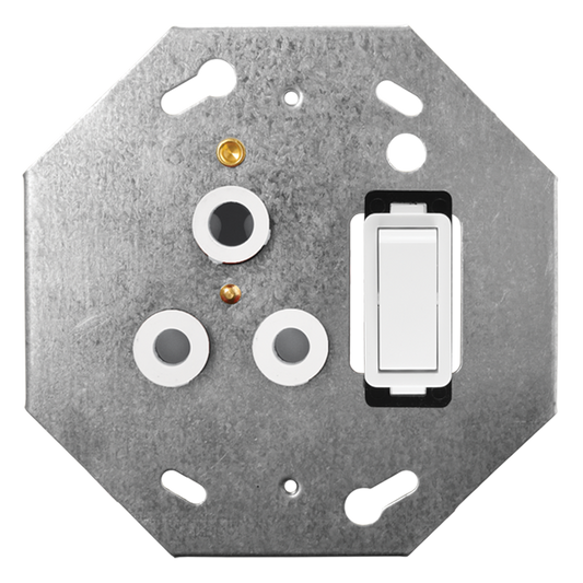 Crabtree Classic Single Switched STD Socket 164-1 on 4x4 Yoke