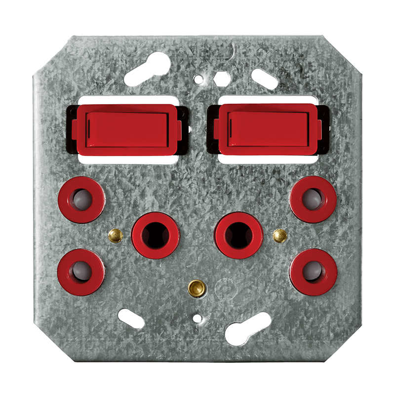 Crabtree Classic Double STD Switched Steel Socket