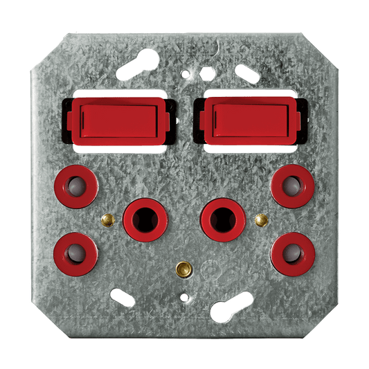 Crabtree Classic Double STD Switched Steel Socket - Durable and Stylish