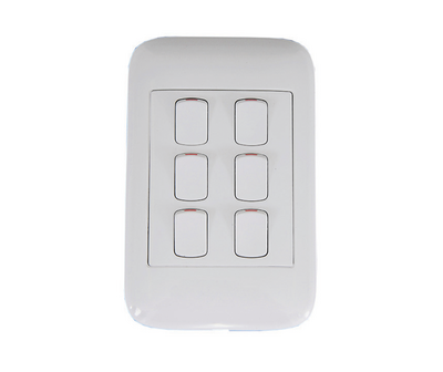 4X2 6Lever 1Way Switch On2061