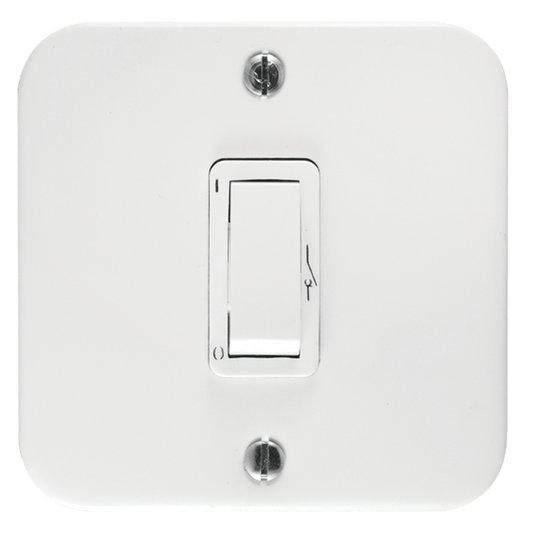 Crabtree Classic Industrial 1 Lever Double Pole Switch on 75x75 Surface Box