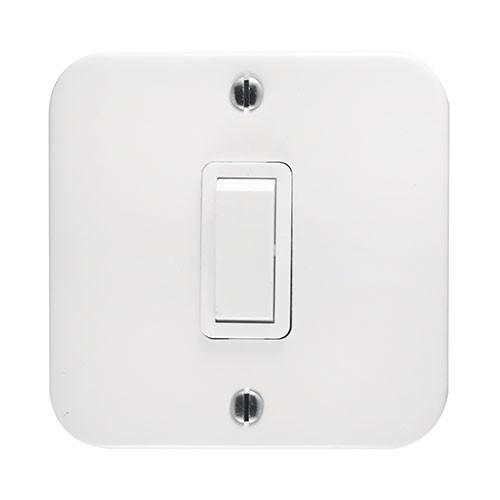Crabtree Classic 1 Lever 2 Way Industrial Switch on 75×75 Surface Box