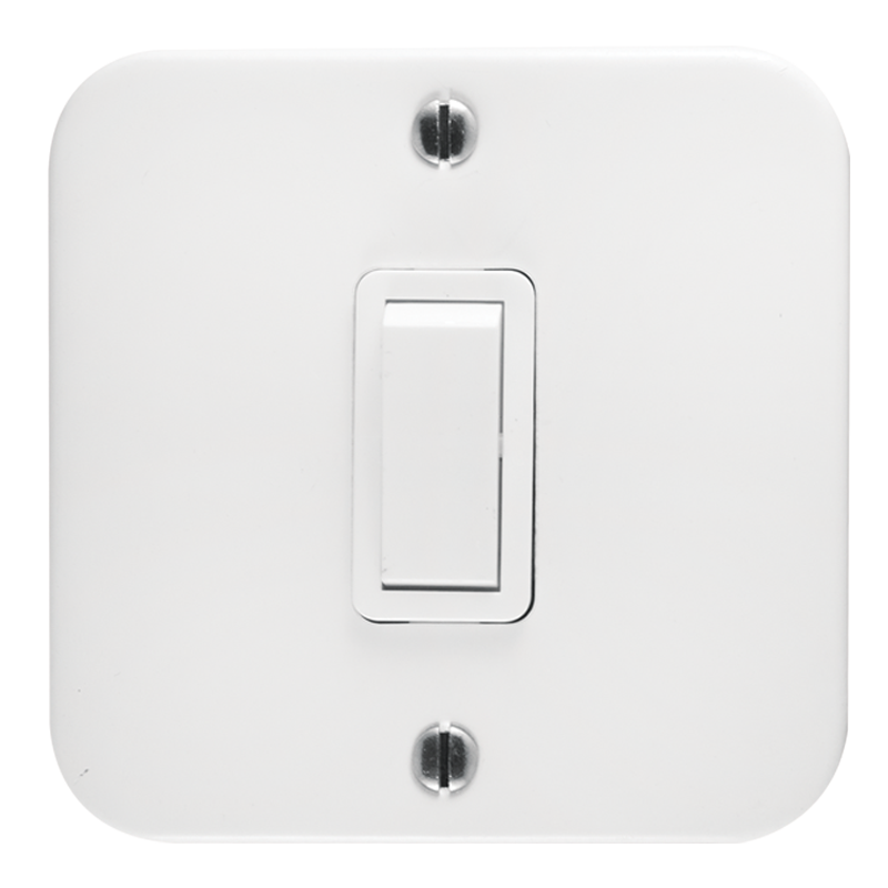 Classic 1 Lever 2 Way Industrial Switch on 75×75 Surface Box
