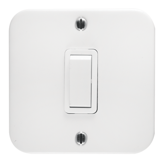 Classic 1 Lever 2 Way Industrial Switch on 75×75 Surface Box