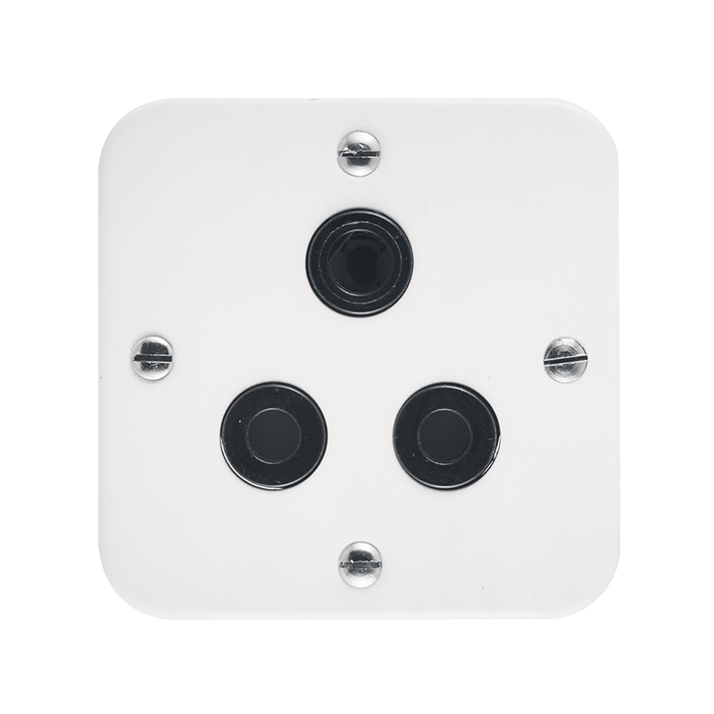 Crabtree Classic Industrial Single Dedicated Black Socket 164-4 Unswitched