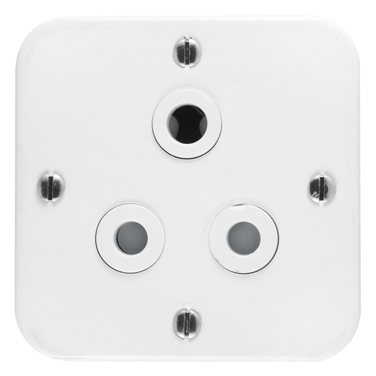 Crabtree Classic Industrial Single Unswitched STD Socket 164-1 on 75x75 Surface Box