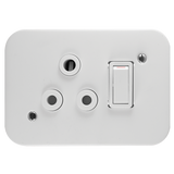 Classic Industrial Single STD 164-1 Switched Socket on Surface Box