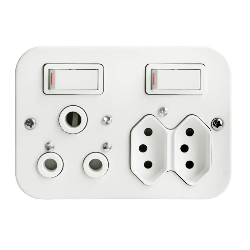 Crabtree Classic Industrial Combo Switch Socket 16A