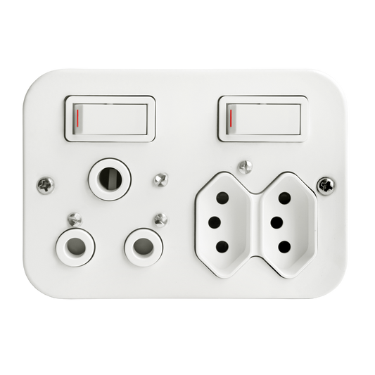 Crabtree Classic Industrial Combo Switch Socket 16A