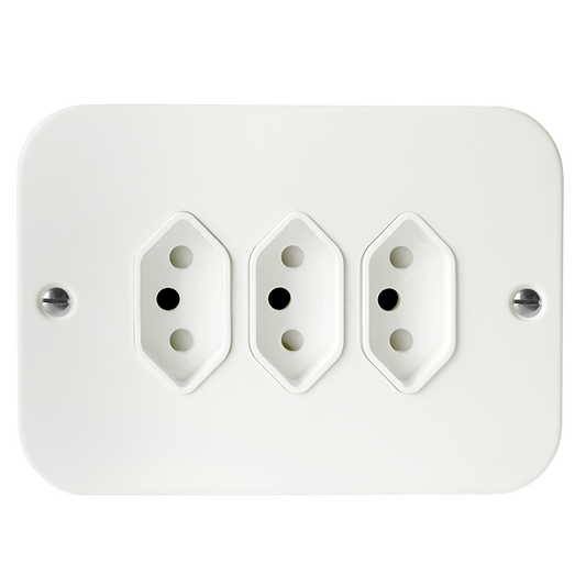 Crabtree Classic Single Dedicated 164-4 Switched Socket on Yoke, Red, 4x2