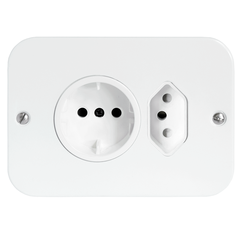 Crabtree Classic Schuko Plus 164-2 Unswitched Socket
