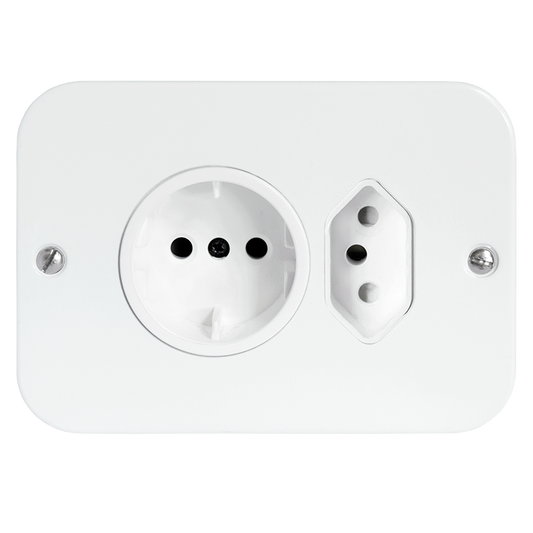 Crabtree Classic Schuko Plus 164-2 Unswitched Socket