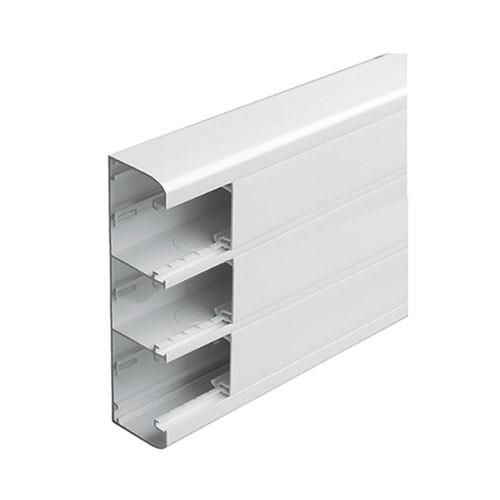 Legrand Snap-On Trunking - 3 Compartment 2M With Cover - White