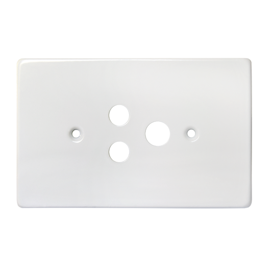 Crabtree Classic Single 164-3 Socket (6A) Unswitched Steel Coverplate