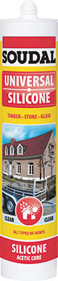 Sealant Silicone Soudal Black  270Ml Cart