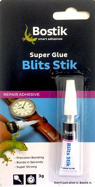 Adhesive Superglue Bostik 3Gr Blits Stik Cyano