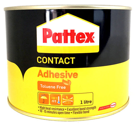 Adhesive Contact Pattex 1Ltr Tin