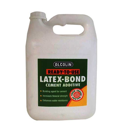 Adhesive Latex Bond Alcolin Cement/ Water Resist 5Ltr