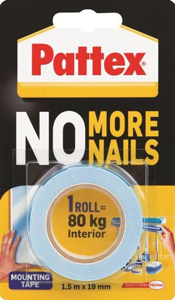 Adhesive No More Nails Tape 80Kg Pattex