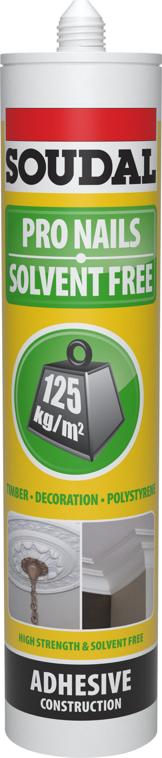 Adhesive Pro Nail Solvent Free Soudal 310Ml Cart