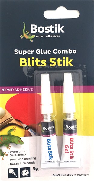 Adhesive Supergel Blits Stick Combo Pack Bostik