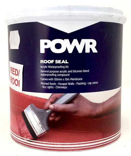 Roof Seal Kit Acryl 1Ltr Red C/W Membrane  50Mmx10Mt  (Min