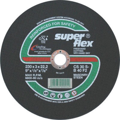 Abrasive Disc Cutting Stone S/Flex 230Mm*3Mm*22.2Mm