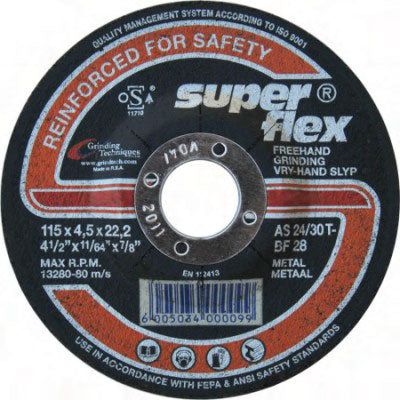 Abrasive Disc Grinding Steel S/Flex 125Mm*6Mm*22.2Mm