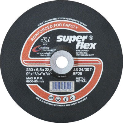 Abrasive Disc Grinding Steel S/Flex 180Mm*6.4Mm*22.2Mm
