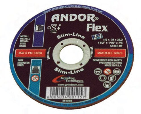 Abrasive Disc Cutting Steel Slimline S/Flex  115X1.0X22.2