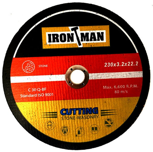 Abrasive Disc Cutting Stone 230X3X22.2 Ironman