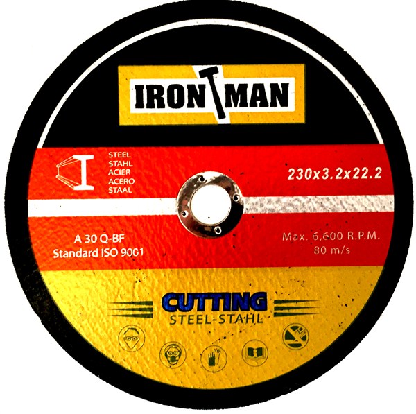 Abrasive Disc Cutting Steel 230X3.2X22.2 Ironman