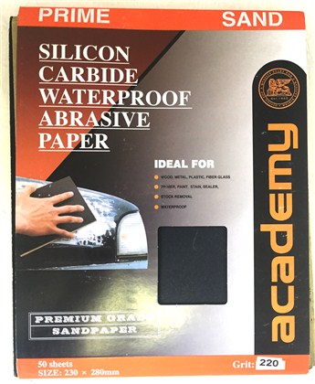 Abrasive Wet/Dry Paper 230Mm*280Mm  220#-50 S Academy